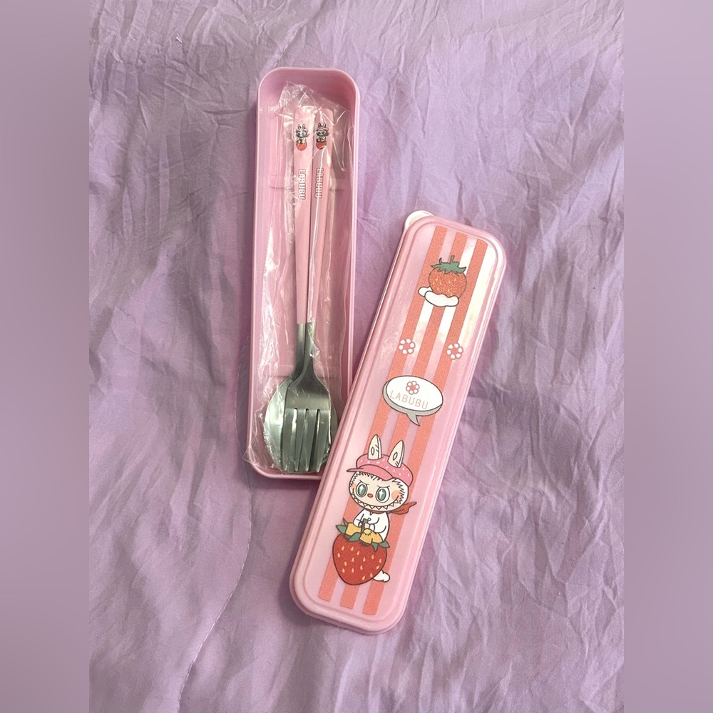 Labubu Utensil Set